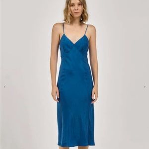 ✨ RUTH Anthropologie 100% Silk Slip Dress - Size 8